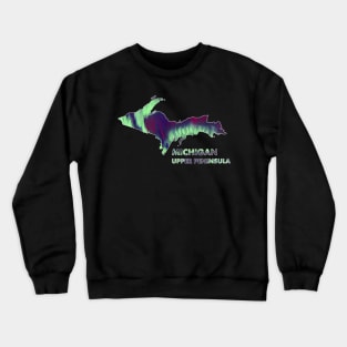 Michigan - UP - Northern Lights Crewneck Sweatshirt